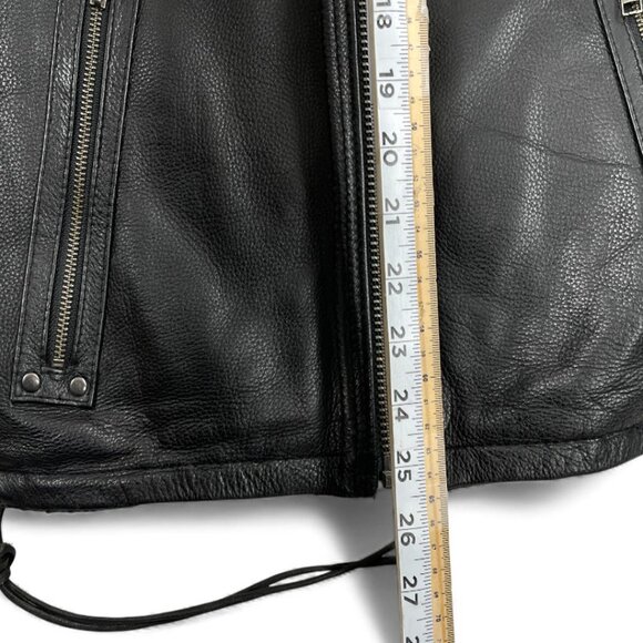 Milwaukee Leather Black Padded Heavy Motorcycle Biker Vest Men's Medium - Picture 7 of 10